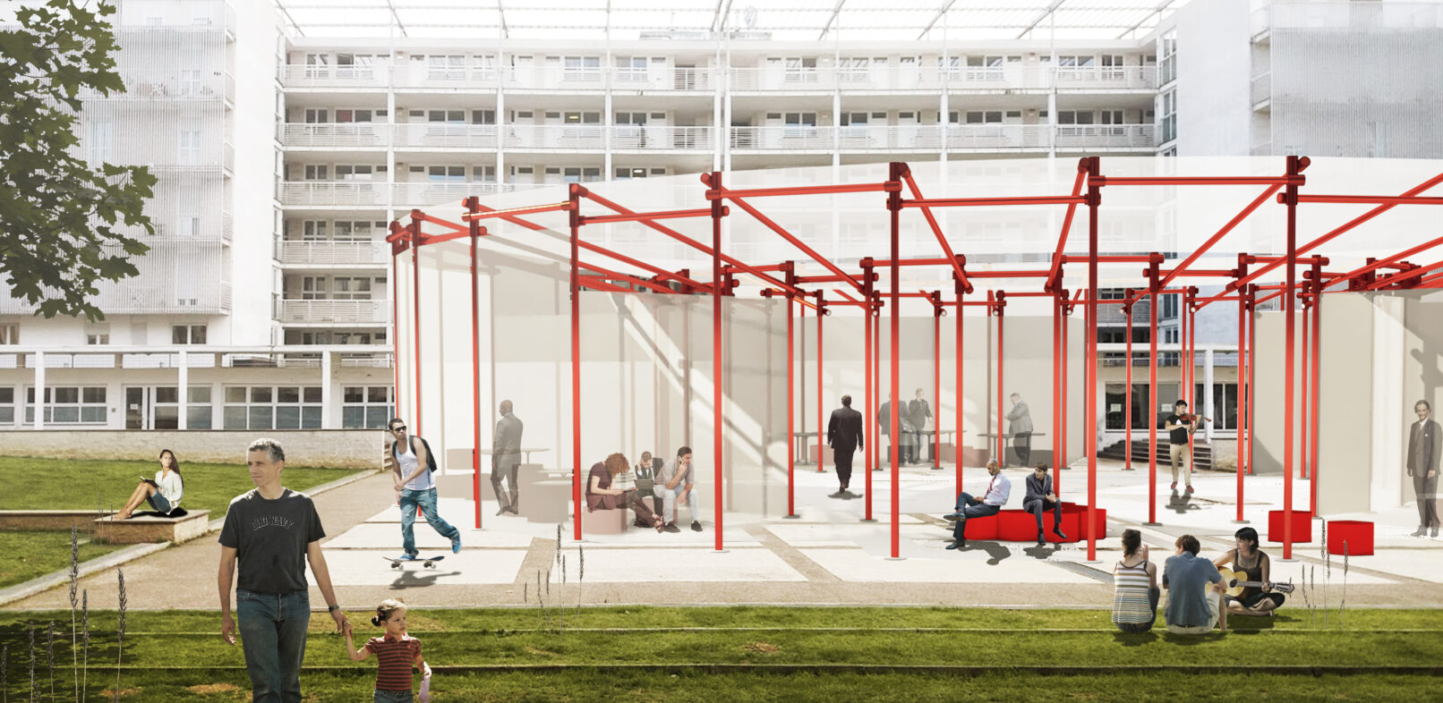 Piazza dallapiccola R3architetti Firenze